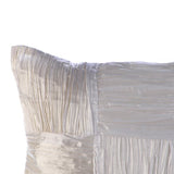 Pure Dreams - Ivory Crushed Art Silk Throw Pillow Cover