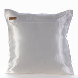 Pure Dreams - Ivory Crushed Art Silk Throw Pillow Cover
