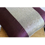 Purple Center - Purple Art Silk Decorative Euro Sham