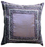 Ethnic Origins - Brown Art Silk Throw Pillow Cover