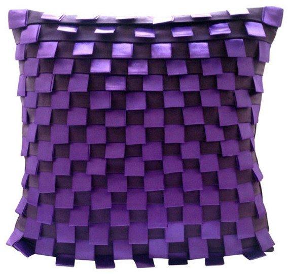 Purple Harmony - Purple Faux Suede Fall Decorative Cushion Covers