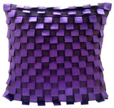 Purple Harmony - Purple Faux Suede Fall Decorative Cushion Covers
