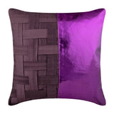 Silver N Half - Silver Art Silk Decorative Euro Sham