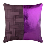 Silver N Half - Silver Art Silk Throw Pillow Cover