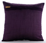 Purple Ripples Purple Silk Throw Pillow Cover