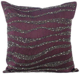 Purple Ripples Swirl Decorative Euro Sham