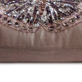Purple Glitter Wings - Art Silk Purple Decorative Lumbar Pillow Cover