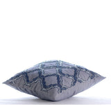 Quicksilver Ornate - Gray Cotton Throw Pillow Cover