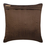 Rain Forest Brown Silk Throw Pillow Cover
