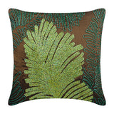 Rain Forest Sequins Throw Pillow Cover