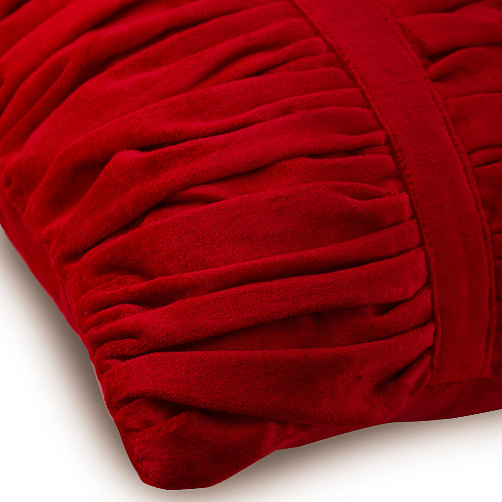 Red Beauty - Red Velvet Throw Pillow Cover