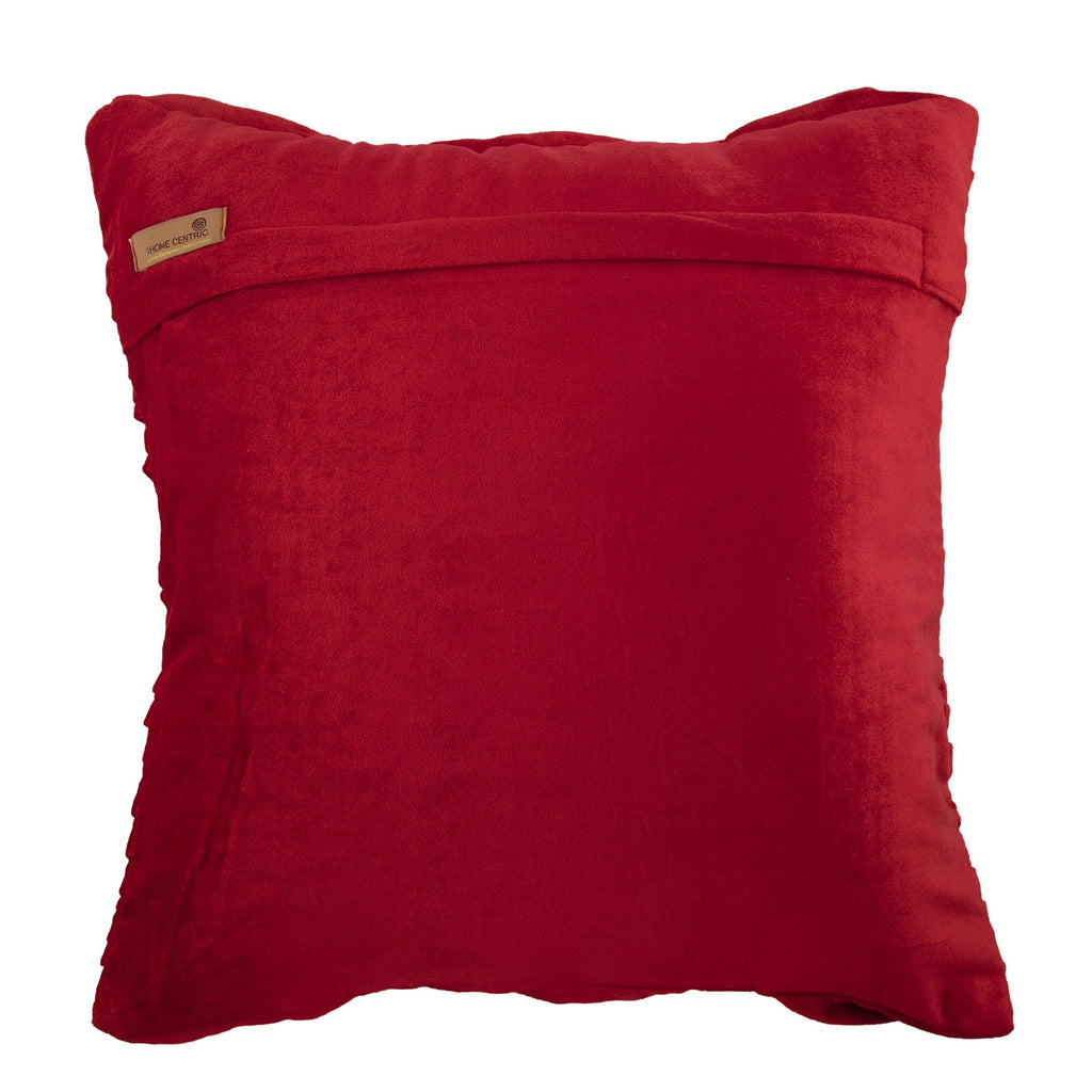 Red Beauty - Red Velvet Decorative Euro Sham