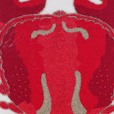 Red Crab Craze - Red Cotton Linen Throw Cushion Cover