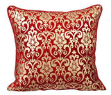 Red Festive - Red Velvet Decorative Euro Sham