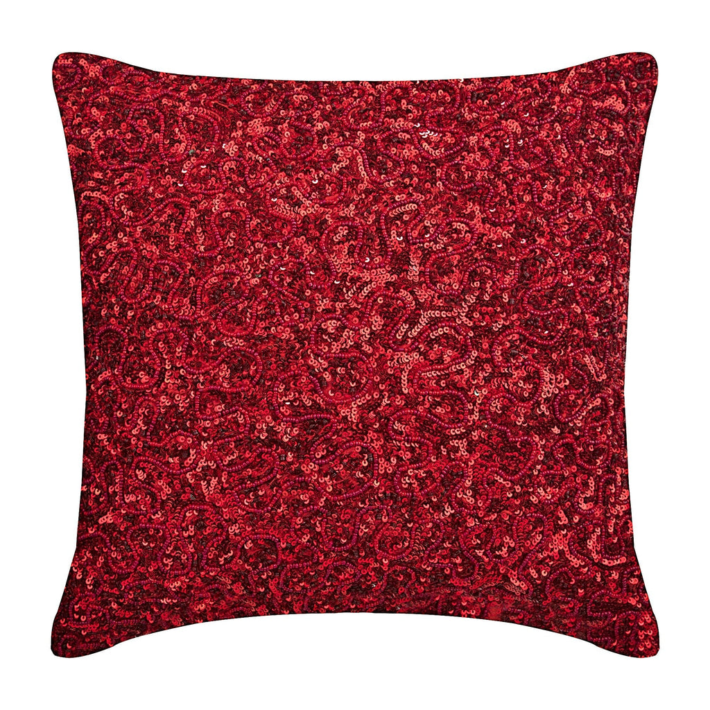 Red Glitterati Pillow Cover
