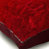 Red Hot Satin Ribbon - Red Art Silk Decorative Euro Sham