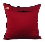 Red N Half - Red Art Silk Decorative Euro Sham