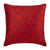 Red Velvet Crystal - Red Velvet Decorative Euro Sham