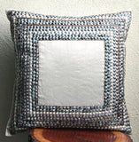 Refreshed - Light Gray Art Silk Decorative Euro Sham