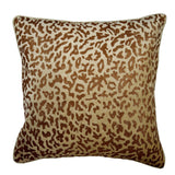 Roar - Beige Velvet Decorative Euro Sham