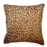 Roar - Beige Velvet Decorative Euro Sham