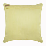 Rosy Yellow - Lemon Yellow Art Silk Throw Pillow Cover