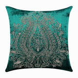 Royal Duke - Peacock Green Velvet Decorative Euro Sham