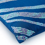 Royal Formal - Royal Blue Art Silk Throw Pillow Cover