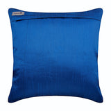 Royal Song - Royal Blue Art Silk Throw Pillow Cover