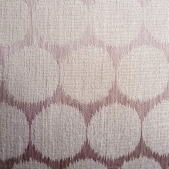 Running In Circles - Beige Jacquard Silk Throw Pillow Cover