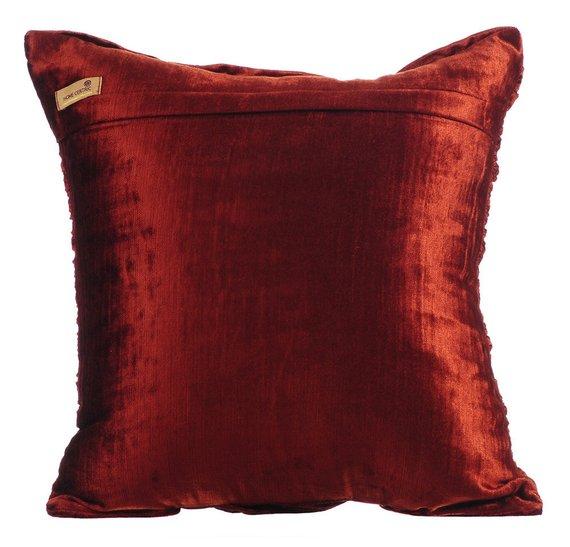 Rust Beauty - Rust Velvet Decorative Euro Sham