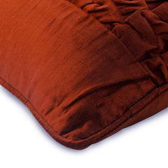 Rusty Knots - Rust Velvet Decorative Euro Sham