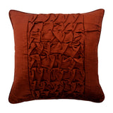 Rusty Knots - Rust Velvet Decorative Euro Sham