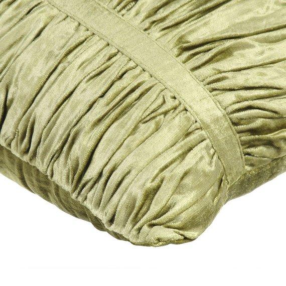 Sage Green Beauty - Sage Green Velvet Decorative Euro Sham