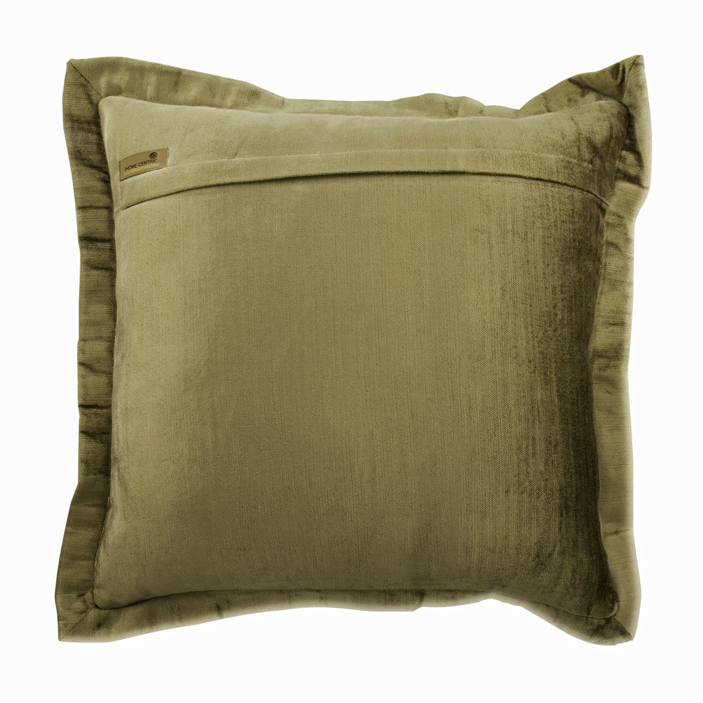 Sage Green Crystal Palace - Sage Green Velvet Throw Pillow Cover