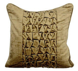 Brown Knots - Brown Velvet Throw Pillow Cover