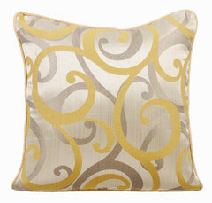 Scrolling All The Way Purple - Purple Silk Throw Cushion Cover