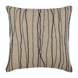 Sea King - Blue Burlap Decorative Euro Sham