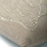 Sea Shell - Natural Beige Cotton Linen Decorative Euro Sham
