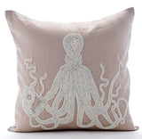 Sea Themed Pearl Cushion Covers