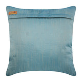 Sea The Dream - Blue Art Silk Decorative Euro Sham