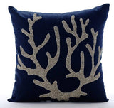 Sea Creature Themed Navy Pillow Collection