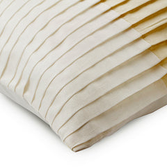 Shades Of Glory - Beige & Ivory Art Silk Throw Pillow Cover