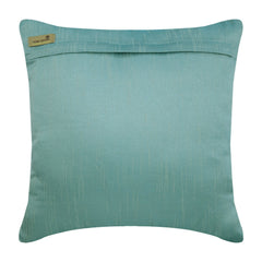 Shades Of Teal - Teal Blue Art Silk Decorative Euro Sham