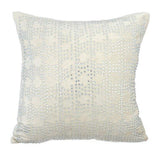 Sharing My Charm - White Velvet Decorative Euro Sham