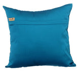 Shimmer Shine - Blue Taffeta Throw Pillow Cover