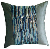 Earthy Delight - Earthy Green Art Silk Decorative Euro Sham