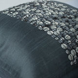 Silver Bullets - Gray Art Silk Throw Pillow Cover
