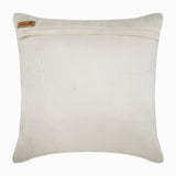 Silver Chains - Ivory Linen Throw Pillow Cover