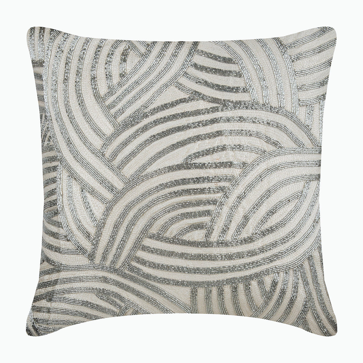 Silver Chains Pillow Cover